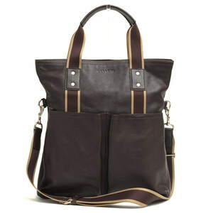 COACH コーチ トートバッグ F70558 Heritage Web Leather Foldover Tote ヘリテージ ウェブ レザー フォルド オーバー トート カーフ 2WAY