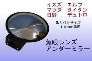 アンダーミラー/魚眼レンズ　直径１５０mm 取り付け１６ｍｍ球用