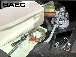 SAEC WE-407/GT tone arm original shell / sub ring / cable / original box etc. accessory full set lifter oil supplement ending Audio Station