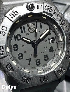 新品 LUMINOX ルミノックス 正規品 腕時計 ネイビーシールズ 3500シリーズ ブラックアウト クオーツ カレンダー 20気圧防水 ラバーベルト
