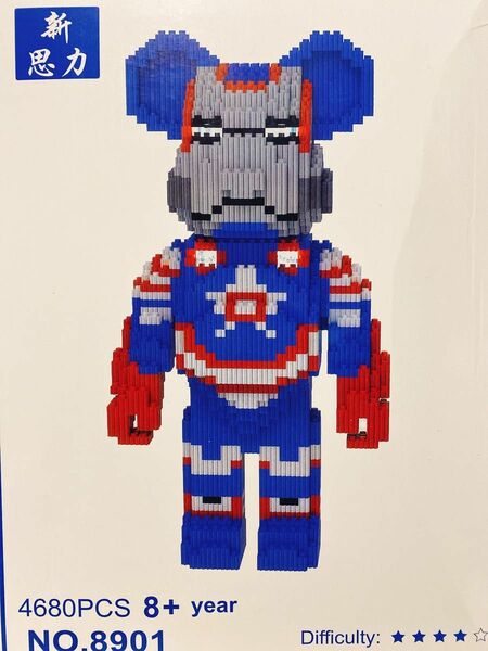 ベアブリック Captian America 4680ピース入LEGOレゴ互換