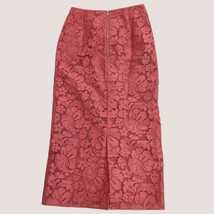 UNITED ARROWS/ユナイテッドアローズ レディース ロングスカート メッシュ 花柄 34サイズ ピンク 日本製 I-1498_画像2