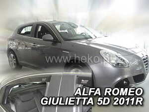 【M's】アルファロメオ 940 ジュリエッタ (2012-) HEKO ドアバイザー サイドバイザー 1台分 (フロント+リア) ヘコ ALFA Giulietta 310114