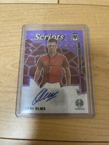 ダニ・オルモ　2021 PANINI MOSAIC PRIZM Scripts 直筆サイン　スペイン　25シリ　ジャージナンバー！