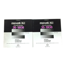 maxell XL 35-180B 10号 オープンリールテープ メタルリール 2本セット マクセル QG022-22_画像1