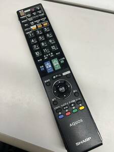 【RL-14-12】SHARP AQUOS シャープ アクオス テレビ用リモコン GA888WJSA ジャンク フタなし