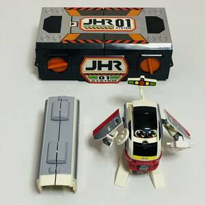 【中古品】TOMY トミー 超特急ヒカリアン 変形ボックス1 フレッシュひたち ひたちレッド & JHR洗車機 ロボット フィギュア