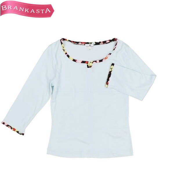 courreges/クレージュ 半袖Tシャツ トップス パール リボン ロゴ