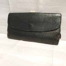 826 GUCCI グッチ 長財布 ロング ウォレット ロゴ クリップ 本革 レザー 黒系 ブラック系 小銭入れ 札入れ _画像2