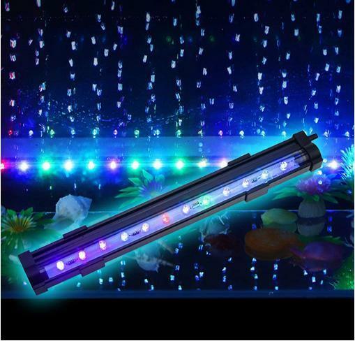 水槽ライト 26ｃｍ 12LED アクアリウム ライト 水槽 気泡ライト 潜水灯 熱帯魚 ライト 防水 観賞魚 ライト 水中ライト 水槽用ライト 