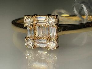 [ settlement of accounts price ]K18 diamond ring 0.15ct KS137677