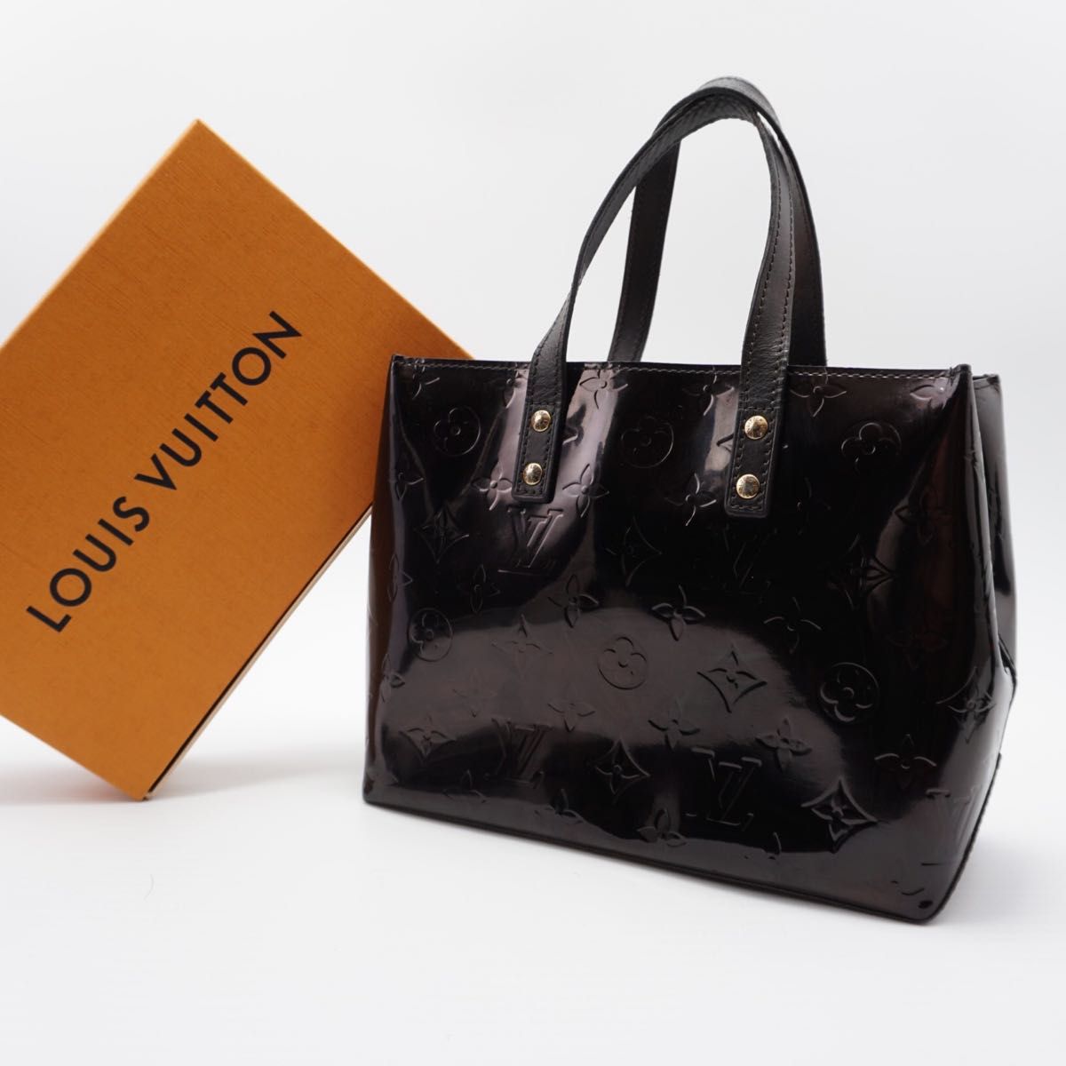 ルイヴィトン LOUIS VUITTON ヴェルニ リード PM 黒 ハンドバック