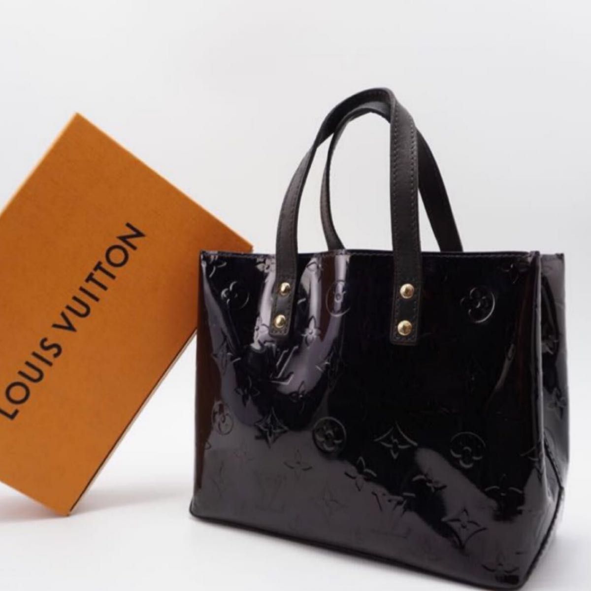 ルイヴィトン LOUIS VUITTON ヴェルニ リード PM 黒 ハンドバック