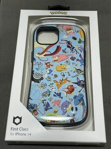 【新品未開封】 iFace iPhone14専用 ライトブルー ポケモン ヤドン ポッチャマ ゲッコウガ ウッウ シャワーズ ミジュマル ゼニガメ