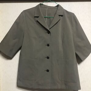 タ新品未使用 最終値下げ タグ付き ルイシャンタンジャケット 七分袖サイズ38 グレー系 定価19800円