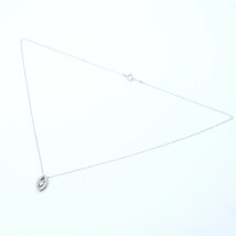 【DJ】K18WG ダイヤモンド0.12ct/0.09ct ネックレス 送料無料 新品仕上げ済み R124816464616_画像2