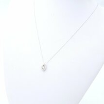 【DJ】K18WG ダイヤモンド0.12ct/0.09ct ネックレス 送料無料 新品仕上げ済み R124816464616_画像9