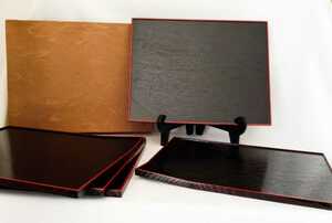 [ unused ] lacquer ware ... seat .. tray . seat serving tray . stone serving tray 5 customer *02V-586