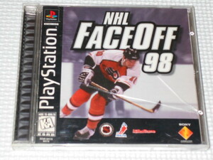 PS★NHL FACEOFF 98 海外版 ケース傷み★箱付・説明書付・ソフト付