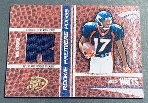 2004 Donruss Playoff Darius Watts Jersey /750 164 RC Rookie Denver Broncos NFL ジャージ　ルーキー　750枚限定　カード