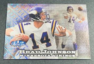 1998 Fleer Flair Showcase Brad Johnson /1000 Row0 Minnesota Vikings NFL 1000枚限定　シリアル　バイキングス