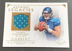 2011 Topps Gridiron Legends Football Blaine Gabbert Jersey ALR-BG RC Rookie Jacksonville Jaguars NFL ルーキー　ジャージ　カード