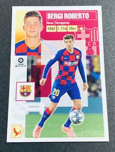2020-21 Panini La Liga Este Sergi Roberto No.4 Barcelona Sticker セルジロベルト　バルセロナ　ステッカー　リーガ