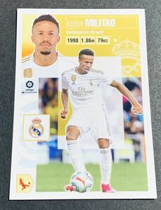 2020-21 Panini La Liga Este Eder Militao No.6A Real Madrid Sticker ミリトン　レアルマドリード　ステッカー　リーガ