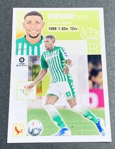 2020-21 Panini La Liga Este Emerson Royal No.4 Real Betis Sticker エメルソン　レアルベティス　ステッカー　リーガ