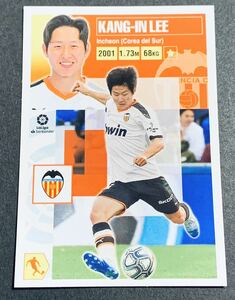 2020-21 Panini La Liga Este Kang-In Lee No.15 Valencia Sticker イガンイン　バレンシア　ステッカー　リーガ