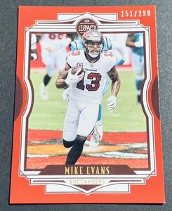 2021 Panini Legacy Football Mike Evans /299 No.37 Buccaneers NFL 299枚限定　シリアル　バッカニアーズ　カード