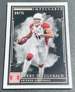 2019 Panini Impeccable Larry Fitzgerald /75 No.89 Cardinals NFL 75枚限定　シリアル　カージナルス　カード