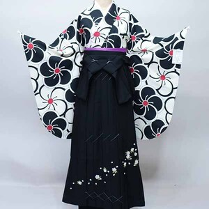 2 сяку рукав кимоно hakama полный комплект Junior для . исправление 135cm~150cm кимоно ткань. сделано в Японии hakama . шитье. за границей hakama модификация возможно новый товар ( АО ) дешево рисовое поле магазин NO35481-1