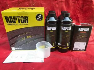 新品 正規輸入品!ラプターライナー ホワイト 4Lセット RAPTOR LINER 