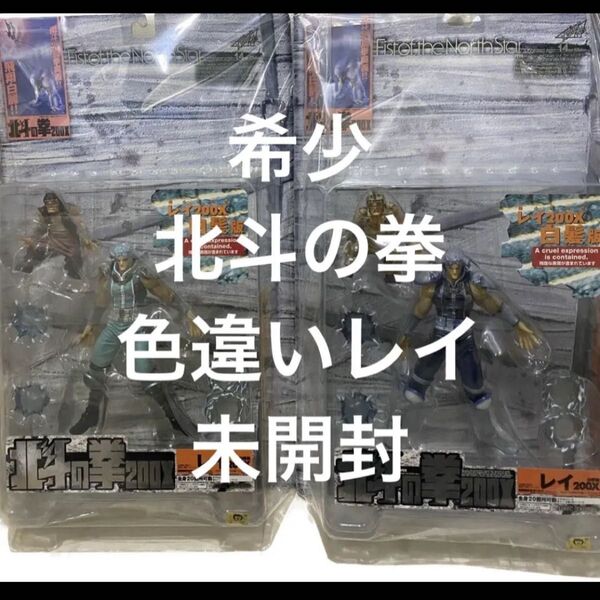 【未開封、色違い】海洋堂 北斗の拳 200X 南斗水鳥拳のレイ 白髪　色違い2セット　全身18箇所可動