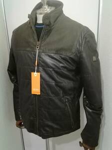 ◇ □ Hugo Boss Boss Boss Leather Blouson 48 Новый неиспользованный ◇ □