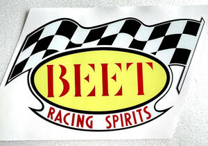 BEET RACING SPIRITSステッカー ビート レーシング キャスト フクイ 当時物 昭和 レトロ デカール 希少 レア 単車 暴走族 Z1 Z2