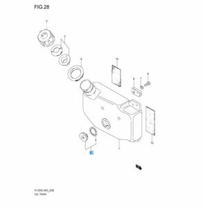 スズキ K125 オイルタンクレベルゲージ 窓 パッキン３点set 日本製 スズキ純正部品 レストア オーバーホール