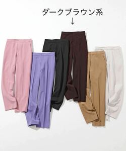 新品タグ付★VERY掲載★23区TRストレッチギャバ テーパードパンツ☆40★オンワード、theory、classy