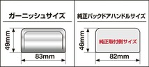 マツダ スクラムワゴン DG17W 2015.3～ JDM バックドアハンドルガーニッシュ ブラッククローム_画像2