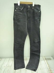 Ua6624-170♪【80】SAINT LAURENT PARIS 19AW D20 WASHED JEANS 28サイズ サンローラン ウォッシュド ジーンズ 584475YI899