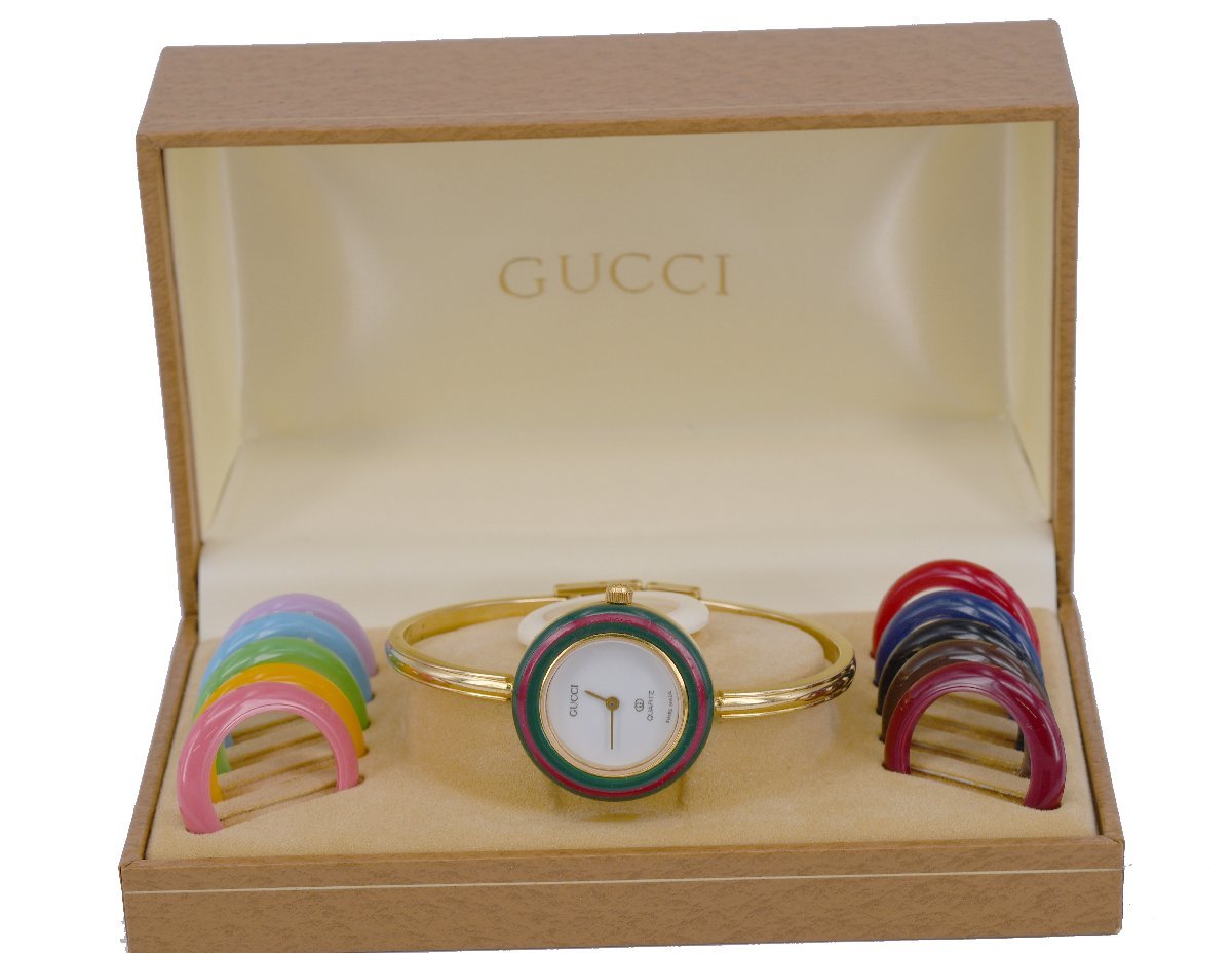 GUCCI / グッチ チェンジベゼル 箱付き 腕時計 www.linfo.re GUCCI / グッチ チェンジベゼル 箱付き 腕時計 www.linfo.re