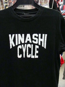  tree pear cycle KINASHI CYCLE short sleeves T-shirt black ( size unknown )[ cat pohs possibility ]