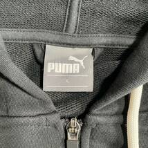 美品 PUMA プーマ ジップアップパーカー スウェット ブラック レディースL スポーツウェア ゴルフウェア_画像7