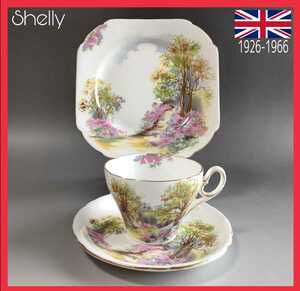 * antique * Sherry wai Le Mans cup & saucer ticket Bridge Trio 