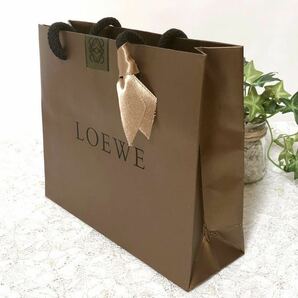 ロエベ「LOEWE」ショッパー 紙袋 ショップ袋 ブランド紙袋 正規品 (1881) 小さめ ブロンズ アクセサリー・小物箱用 折らずに配送の画像4