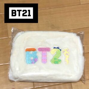 ファミリーマート限定◆bt21もこもこポーチ TATA COOKY CHIMMY