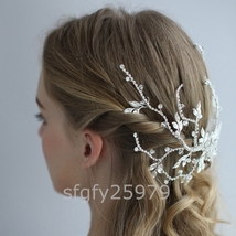 A58☆新品 最高の結婚式に. ヘッドアクセサリー ビジュー ブライダル ウエディング ヘアアクセサリー 髪飾り 結婚式_画像2