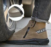 R509新品作業靴 メッシュ 安全靴 メンズ レディース踏み抜き防止 滑りにくい 通気 軽いスニーカー 女性サイズ対応 23～27.5cm_画像6