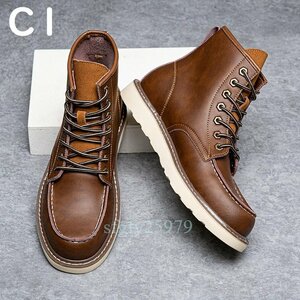 B17* new goods original leather boots shoes walking shoes short boots men's bike shoes large size equipped 24.5~29cm